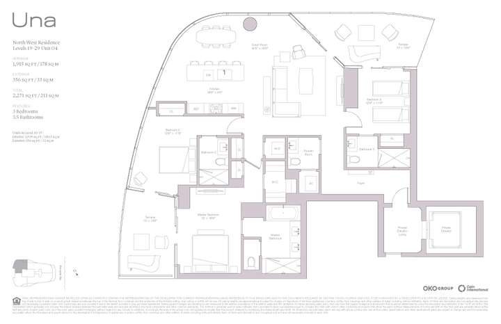 Una Residences 04 NW Residence Levels 19-37