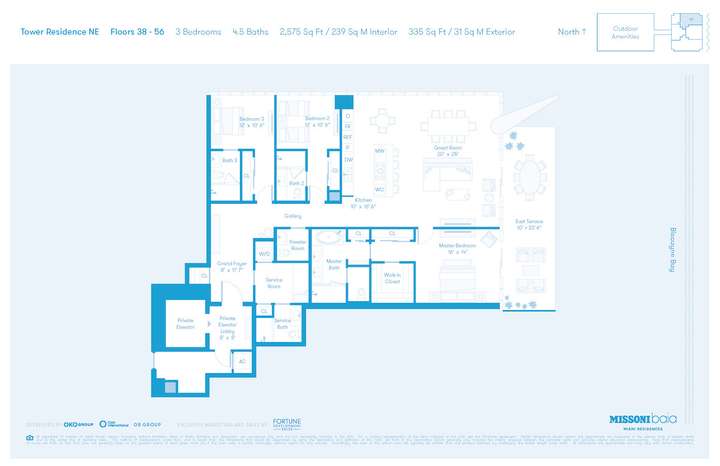 MISSONIbaia Miami, Florida, USA | NE Floors 38-56 3 bed 4.5 baths