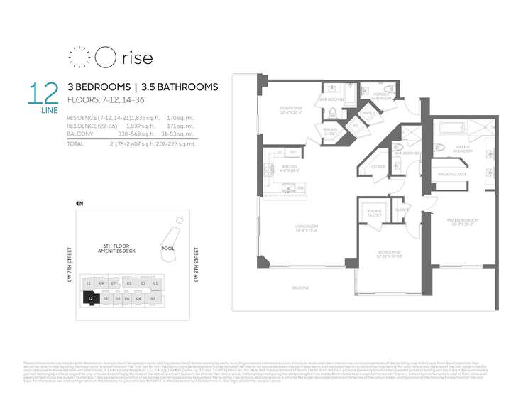 Rise BCC 12 line 3 bed 3.5 bath